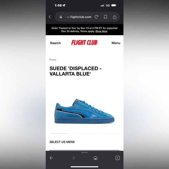 Suede ‘Displaced-Vallarta Blue’ by Puma - Picture 6 of 6